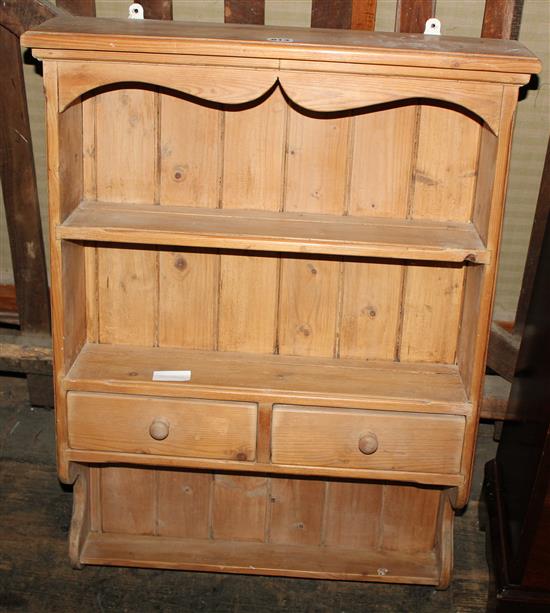 Pine hanging shelves